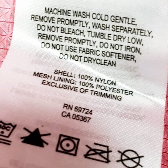 Columbia Red Ripstop Windbreaker Hoodie Jacket Youth Zip Up Outdoor Play Sport L - Picture 5 of 6